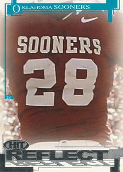 2005 SAGE HIT - Reflect Silver #R52 Oklahoma RB #28 Front