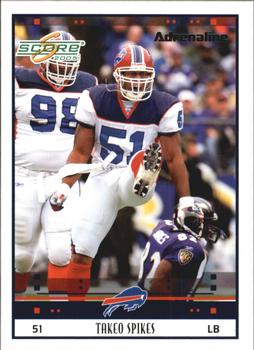 2005 Score - Adrenaline #33 Takeo Spikes Front