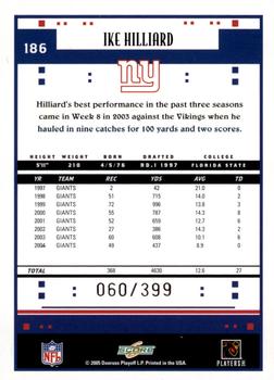 2005 Score - Adrenaline #186 Ike Hilliard Back