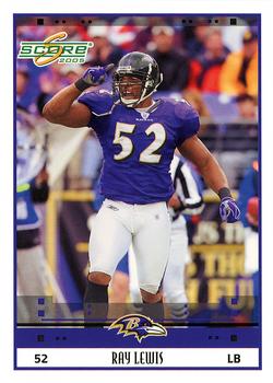 2005 Score - Glossy #25 Ray Lewis Front