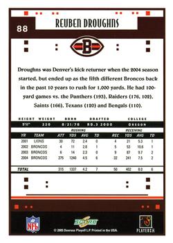 2005 Score - Glossy #88 Reuben Droughns Back