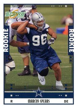 2005 Score - Glossy #348 Marcus Spears Front