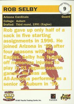 1997 Pacific Philadelphia #9 Rob Selby Back