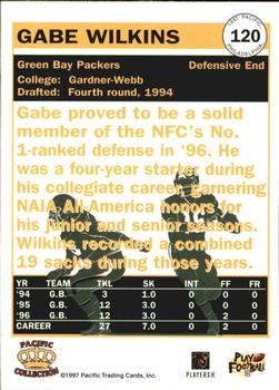 1997 Pacific Philadelphia #120 Gabe Wilkins Back