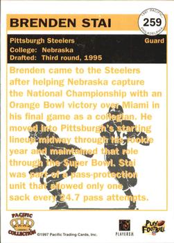 1997 Pacific Philadelphia #259 Brendan Stai Back