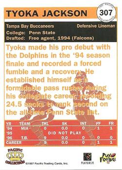 1997 Pacific Philadelphia #307 Tyoka Jackson Back