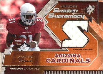 2005 SPx - Rookie Swatch Supremacy #RS-AN Antrel Rolle Front