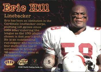 1997 Pacific Philadelphia - Gold #5 Eric Hill Back