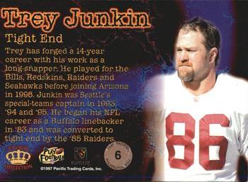 1997 Pacific Philadelphia - Gold #6 Trey Junkin Back