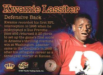 1997 Pacific Philadelphia - Gold #7 Kwamie Lassiter Back