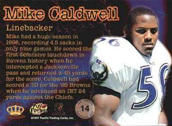 1997 Pacific Philadelphia - Gold #14 Mike Caldwell Back