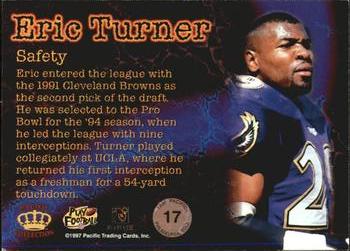 1997 Pacific Philadelphia - Gold #17 Eric Turner Back