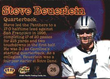 1997 Pacific Philadelphia - Gold #26 Steve Beuerlein Back
