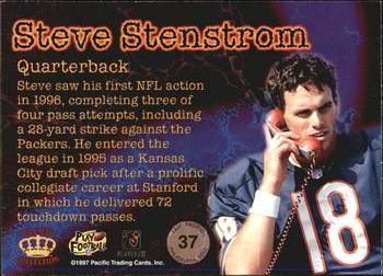 1997 Pacific Philadelphia - Gold #37 Steve Stenstrom Back