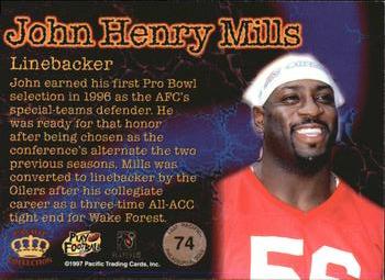 1997 Pacific Philadelphia - Gold #74 John Henry Mills Back