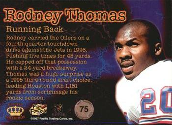 1997 Pacific Philadelphia - Gold #75 Rodney Thomas Back