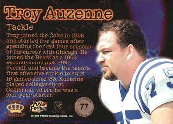 1997 Pacific Philadelphia - Gold #77 Troy Auzenne Back
