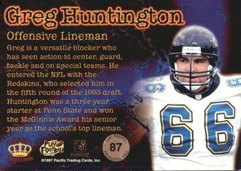 1997 Pacific Philadelphia - Gold #87 Greg Huntington Back