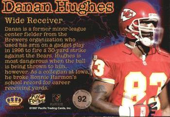 1997 Pacific Philadelphia - Gold #92 Danan Hughes Back