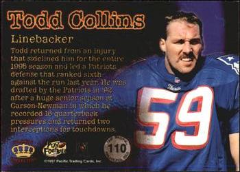 1997 Pacific Philadelphia - Gold #110 Todd Collins Back