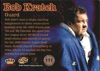 1997 Pacific Philadelphia - Gold #111 Bob Kratch Back