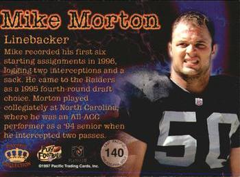 1997 Pacific Philadelphia - Gold #140 Mike Morton Back