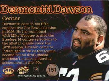 1997 Pacific Philadelphia - Gold #151 Dermontti Dawson Back
