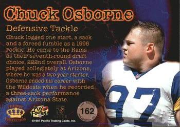 1997 Pacific Philadelphia - Gold #162 Chuck Osborne Back