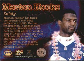 1997 Pacific Philadelphia - Gold #173 Merton Hanks Back
