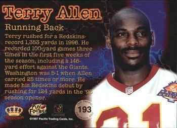 1997 Pacific Philadelphia - Gold #193 Terry Allen Back