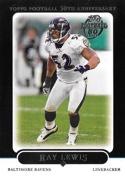 2005 Topps - Black #11 Ray Lewis Front