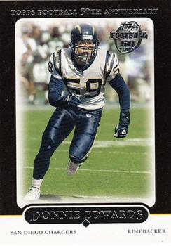 2005 Topps - Black #47 Donnie Edwards Front