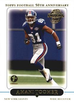 2005 Topps 1st Edition #217 Amani Toomer Front