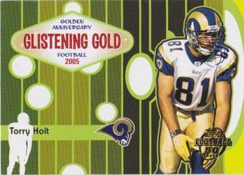 2005 Topps - Golden Anniversary Glistening Gold #GG13 Torry Holt Front