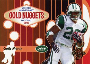 2005 Topps - Golden Anniversary Gold Nuggets #GN1 Curtis Martin Front
