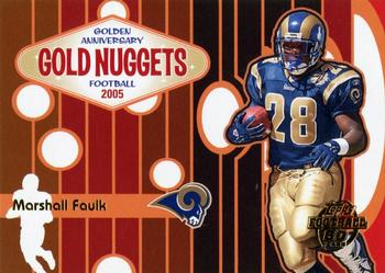2005 Topps - Golden Anniversary Gold Nuggets #GN6 Marshall Faulk Front