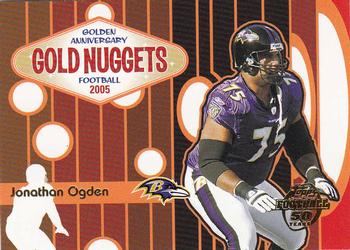 2005 Topps - Golden Anniversary Gold Nuggets #GN10 Jonathan Ogden Front