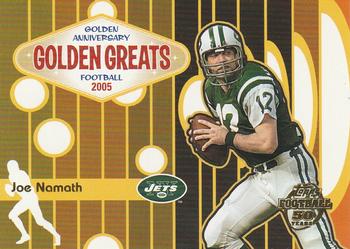 2005 Topps - Golden Anniversary Golden Greats #GA2 Joe Namath Front