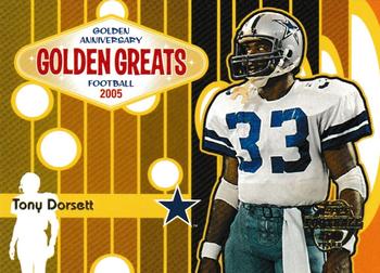 2005 Topps - Golden Anniversary Golden Greats #GA9 Tony Dorsett Front