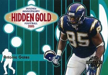 2005 Topps - Golden Anniversary Hidden Gold #HG13 Antonio Gates Front
