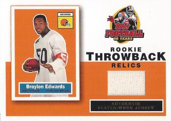 2005 Topps - Rookie Throwback Relics #RT-BE Braylon Edwards Front
