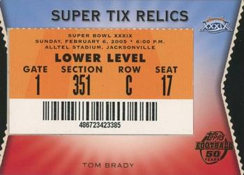 2005 Topps - Super Tix #ST9 Tom Brady Front