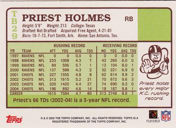 2005 Topps - Throwbacks #TB29 Priest Holmes Back