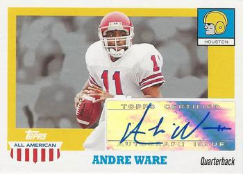 2005 Topps All American - Autographs #A-AW Andre Ware Front