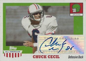 2005 Topps All American - Autographs #A-CCE Chuck Cecil Front