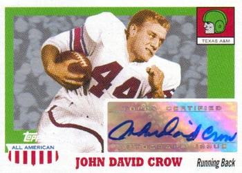 2005 Topps All American - Autographs #A-JDC John David Crow Front