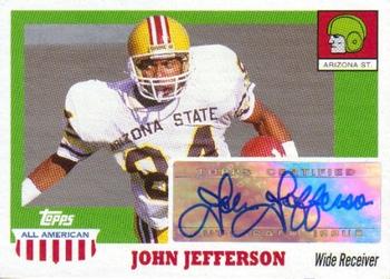 2005 Topps All American - Autographs #A-JJ John Jefferson Front