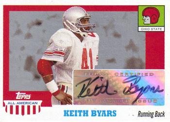 2005 Topps All American - Autographs #A-KB Keith Byars Front