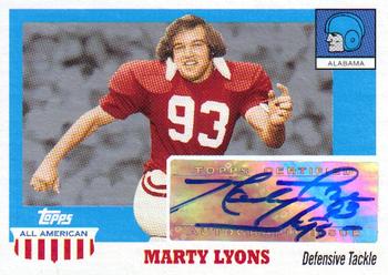2005 Topps All American - Autographs #A-ML Marty Lyons Front