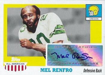2005 Topps All American - Autographs #A-MR Mel Renfro Front
